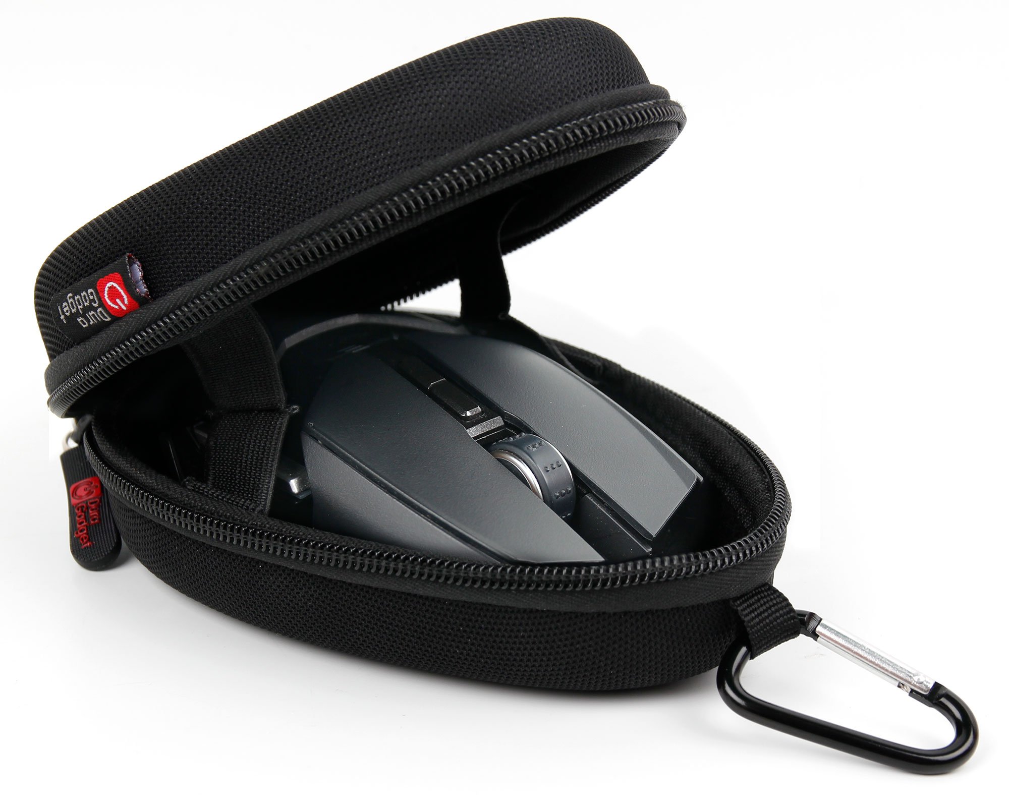 Case for Razer Ouroboros | Taipan | Mamba/Mamba Tournament Edition | Diamondback | DeathAdder Elite Transport Mouse – With Mini Carabiner + Inner Pocket – DURAGADGET