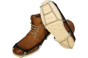 GOAT GRIPZ Mountain Goat Approved Shoe Chains - Snow & Ice Traction; Alt for Ice Cleats, Grips, Crampons, Grippers, Spikes; Anti-Slip for Shoes & Boots, Case Hardened Steel, Comfortable, Easy Slip-On (1 Pair)