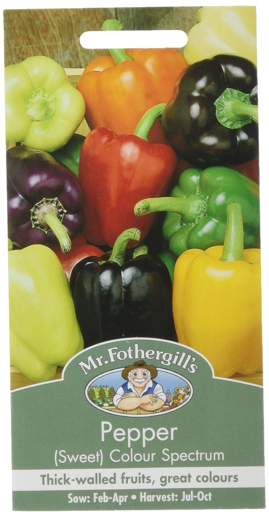 Mr Fothergill's 21007 Vegetable Seeds, Pepper (Sweet) Colour Spectrum