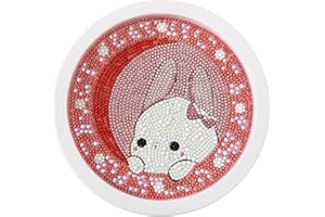 TINMI ARTS Kids' Paint by Number Kits-Rabbit 5D Diamond Dotz Kits ，Diamond Painting for Kids 6-8, Frame Kit Set for Beginners, Crafts for Kids Age 4-6, 6-8, 8-12