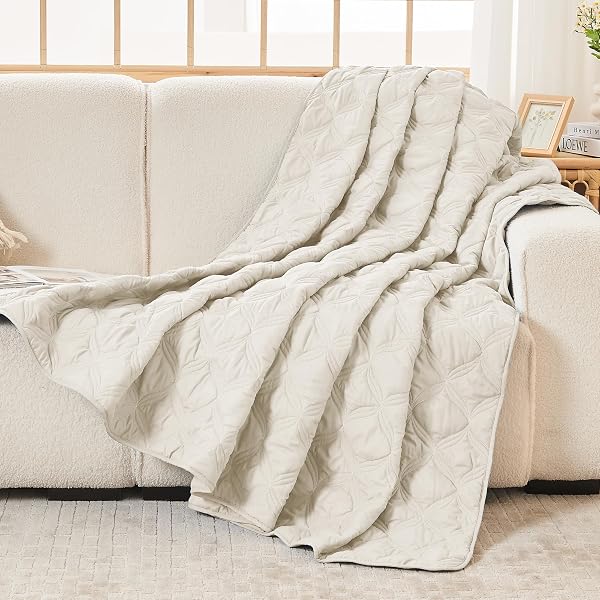 LITANIKA OVERSIZED KING QUILT BEDDING SET,120X120INCH SUPER KING IVORY COMFORTER BEDSPREADS LIGHTWEIGHT BED COVERLETS BOHO BEDDING COVER DECOR ALL SEASON, 3 PIECES (1 QUILT, 2 PILLOWCASES)