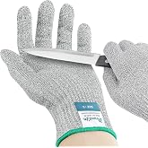 Dowellife Cut Resistant Gloves A9 Maximum Protection - Food Grade Kitchen & Chef Gloves for Food Prep, Knife Cutting, Mandoli