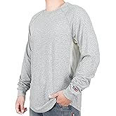 BOCOMAL FR Shirts for Summer Vented Mesh Loose Fit 4oz EX Lightweight Flame Resistant Base Layer CAT1 Crew Shirt