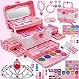 Kids Makeup Kit for Girl -Washable Make up Non Toxic Kid Make Up Toys, Children Princess Toddlers Little Girls Play Makeup Set, Christmas Birthday Gifts Toy for 4 5 6 7 8 9 10 Year Old Girls