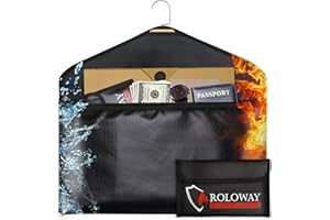 ROLOWAY Hanger Diversion Fireproof & Water Resistant Safe - Hidden Compartment for Home & Travel - Secret Safe for Cash Hiding with Small Fireproof Bag