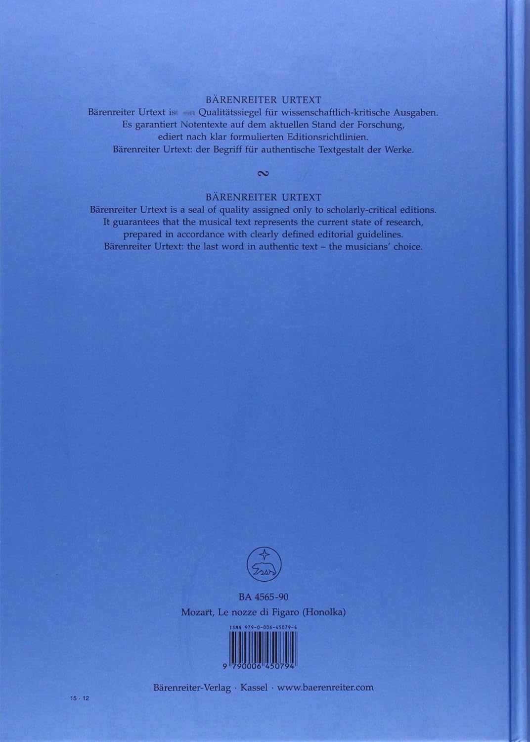 Le nozze di Figaro (ital./dt.). Opera buffa in quattro atti. Honolka-Übers. (geb.) KV 492: Die Hochzeit des Figaro. Opera buffa in 4 Akten. KV 492 - Image 3