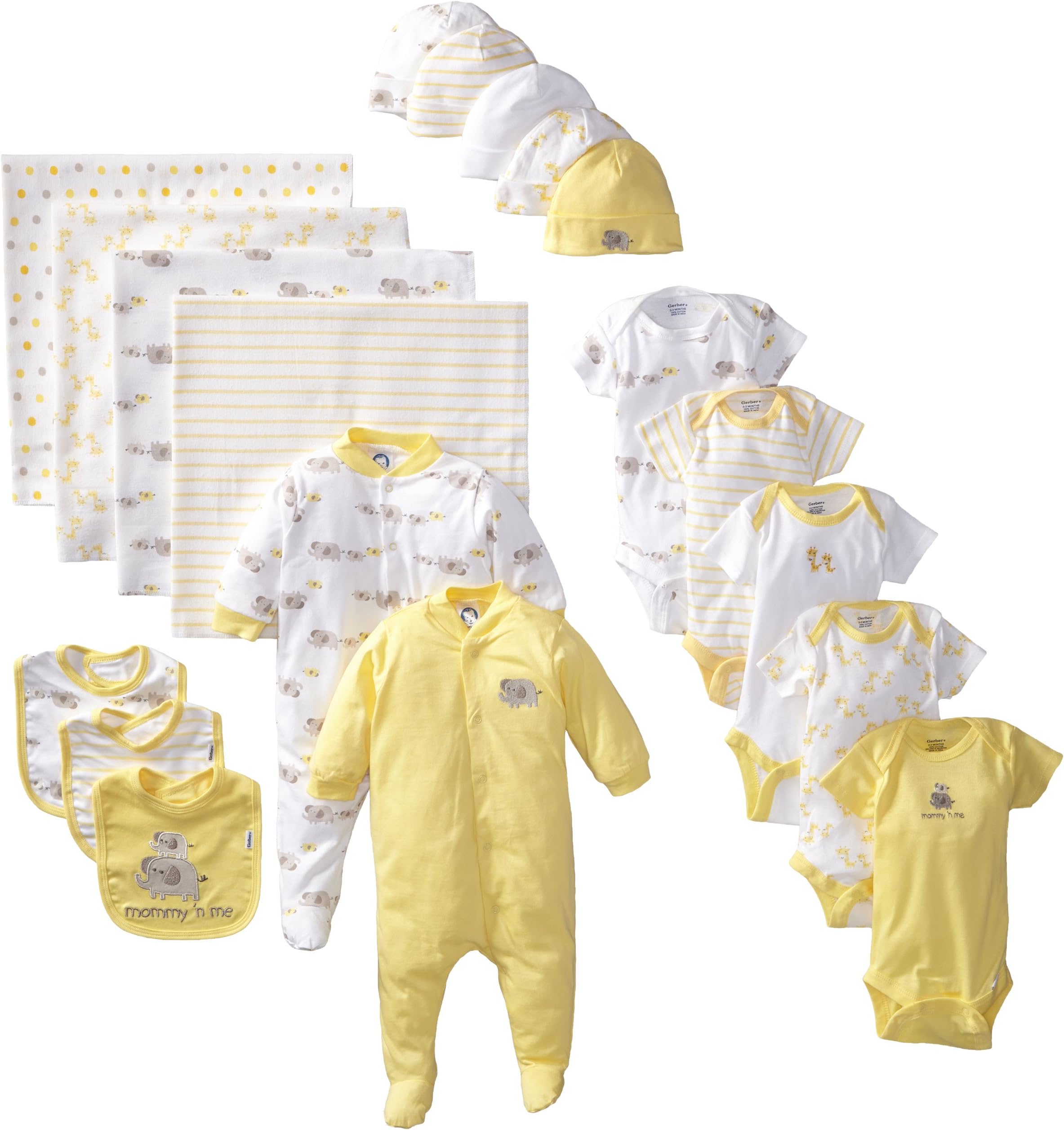 Gerber Unisex-Baby Newborn 19 Piece Newborn Essentials Gift Set