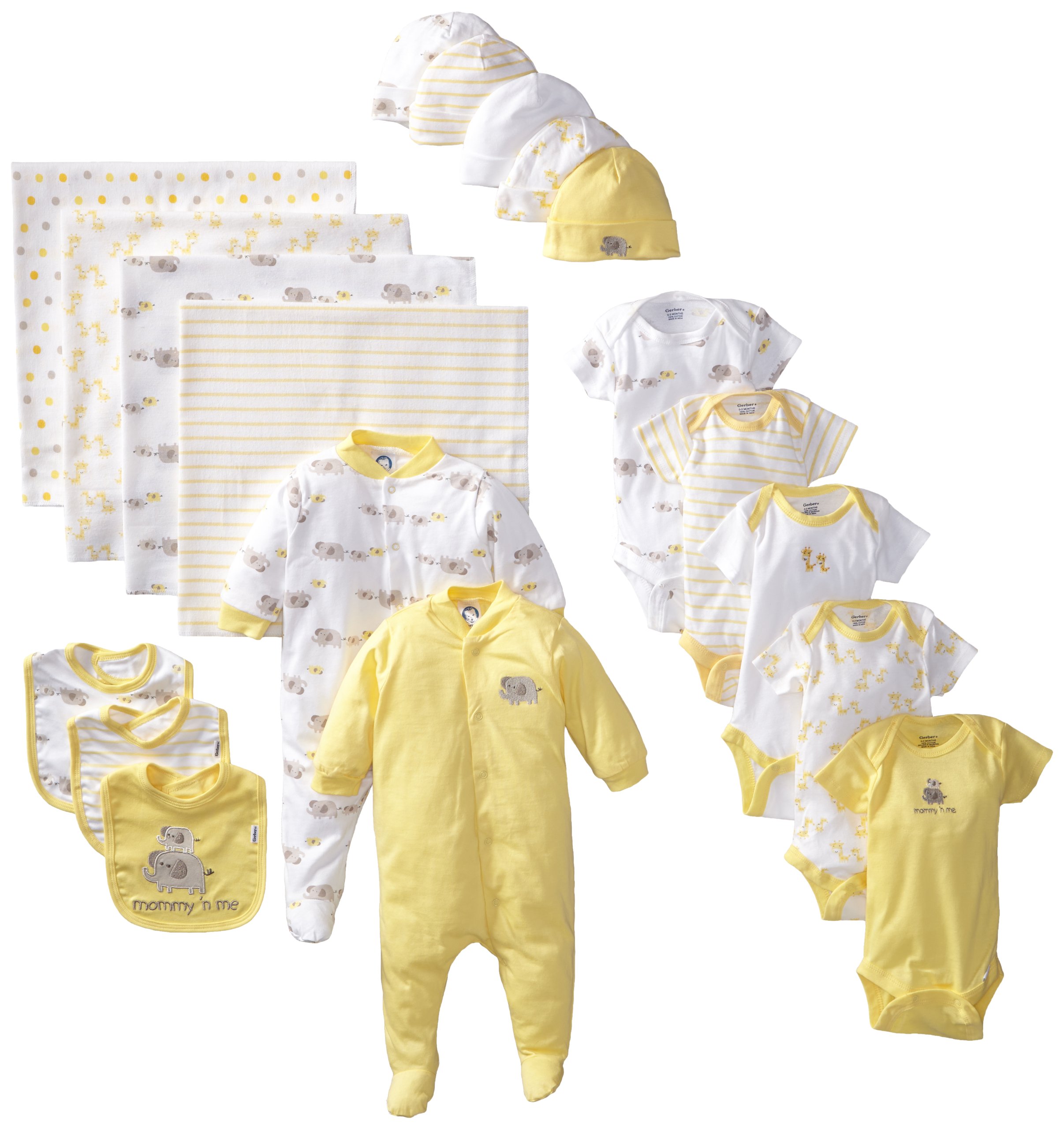 Gerber Unisex-Baby Newborn 19 Piece Newborn Essentials Gift Set