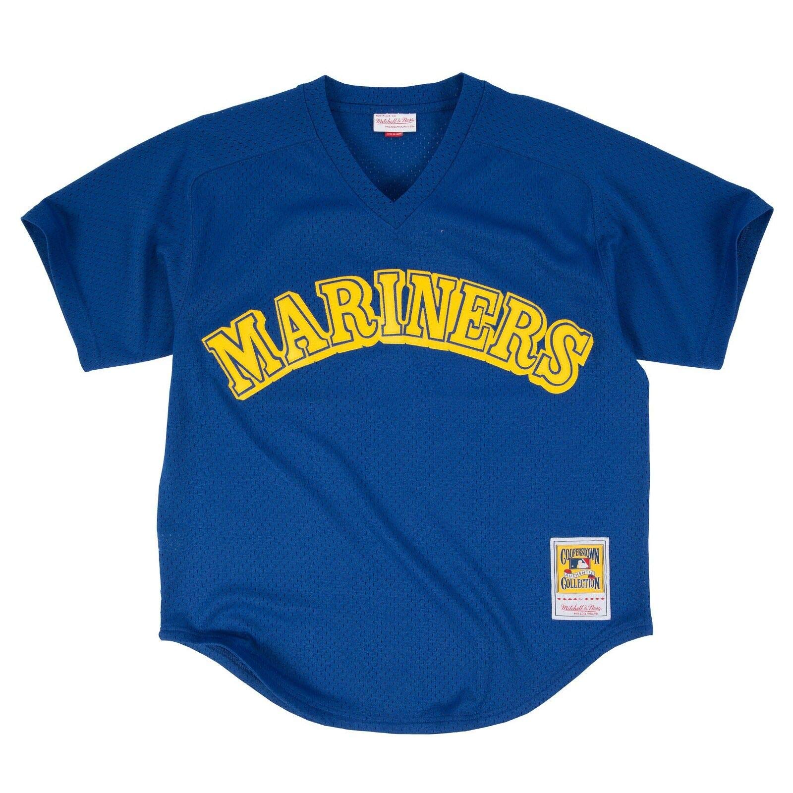 Mitchell & Ness Ken Griffey Jr. Seattle Mariners 1991 Authentic Mesh BP Jersey
