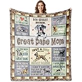 Yofipon Great Dane Gifts, Great Danes Mom Throw Blanket 60"x50", Great Danes Gifts for Women, Gift for Dog Lovers, Best Gift Ideas for Great Danes Moms Christmas, Mother's Day, Birthday
