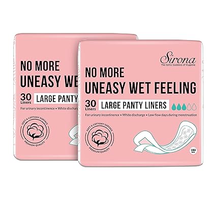 Sirona Ultra Thin Panty Liners, Large-60 Liners