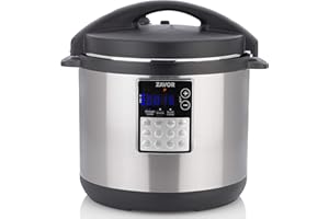 Zavor LUX Edge, 8 Quart Programmable Electric Multi-Cooker: Pressure Cooker, Slow Cooker, Rice Cooker, Yogurt Maker, Steamer 