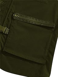 Verdusa Men's Sleeveless Letter Patched Buckle