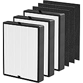 45i True HEPA Replacement Filter Compatible with BreatheSmart Flex and 45i Air Cleaner Purifier, 3 H13 True HEPA Filters with 3 Carbon Pre-Filters, Part # B4-Fresh / FL40-Silver-Carbon, 3 Pack