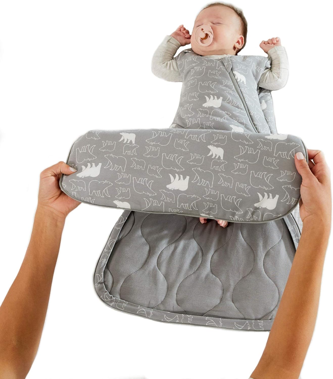 GUNAMUNA Baby Swaddle Sleep Bag Duvet 1.0 TOG for Newborn