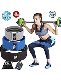 HAGNESS Resistance Bands Hip Exercise Bands Booty Bands Workout Bands-Cotton Fitness Loop Resistance Band Hip Circle Exercise Legs & Butt- Activate Glutes Thighs Thick Wide Bootie Training