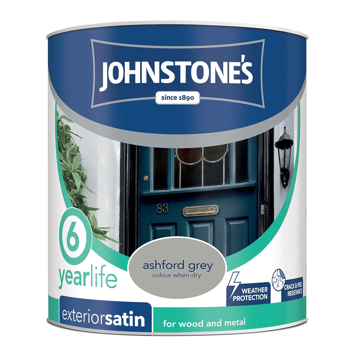 Johnstone's 309164 Exterior Satin, Ashford Grey Amazon.co.uk DIY & Tools