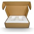 Ultra Secure Laptop Shipping Mailer Box for 13,14,15 inch Laptops and Ultrabooks with Extra Foam Padding and Space for Chargers, Accessories, and Cables