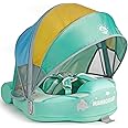 3 Swim Method Add Bed More Comfortable Mambobaby Float with Canopy and Tail Skin-Friendly Infant Pool Float Non Inflatable Baby Swim Float Mambo Float Swim Trainer for Boys Girls Aged 3-24 Months
