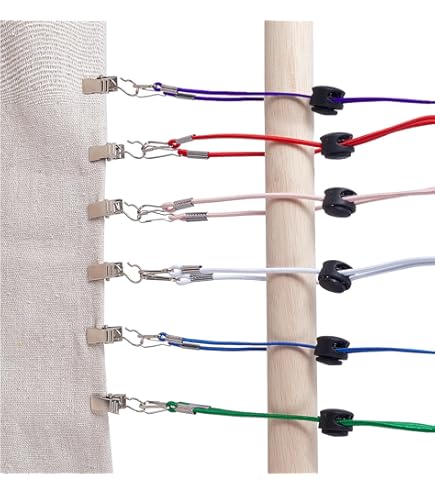 Serre-tissu Point De Croix 12 Pièces Serre-Tissu Pour Broderie - Clips Et Cordons Élastiques - Pour Cadres De Point De Croix, Couture Et Tricot Cadeau Créatif