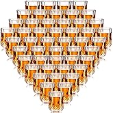 Meanplan 1.7oz Mini Shot Glasses Set Tasting Glasses Heavy Base Clear Shot cup Cute Cordial Mini Wine cups for Serving Whiskey, Wine, Juice(48 Pcs)