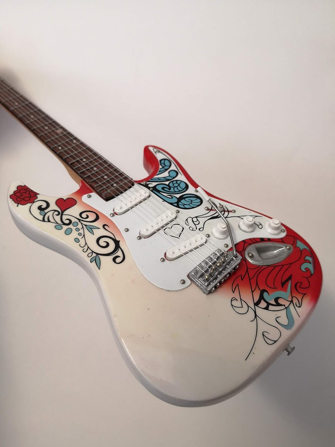 Jimi Hendrix: Monterey, Miniature Guitar Replica, Music Gifts, Handmade Ornamental ¼ Scale, Includes a Display Box - Image 3