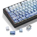 dagaladoo Double Shot PBT keycaps Blue Shine