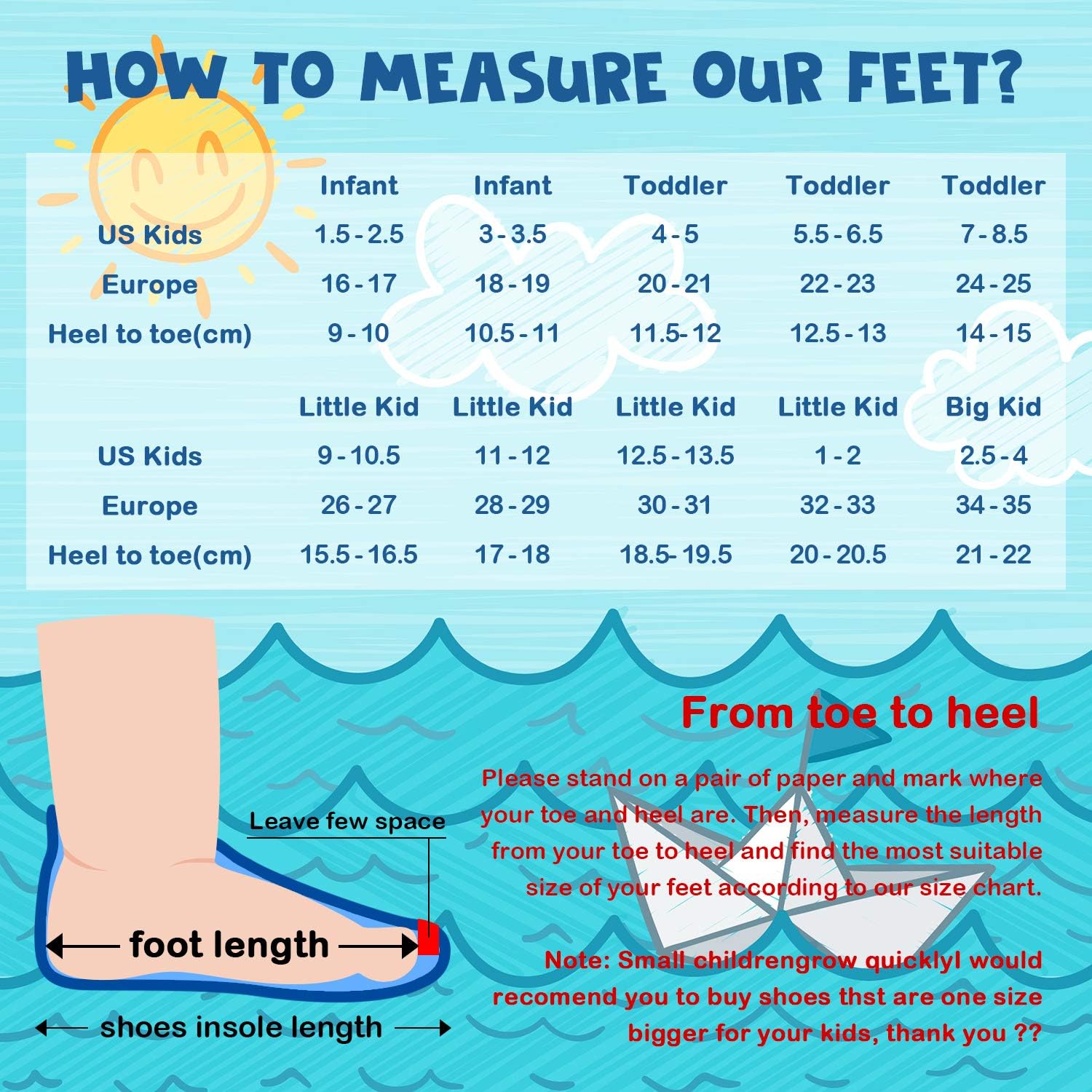  | Sunnywoo Water Shoes for Kids Girls Boys，Toddler Kids Swim Water Shoes Quick Dry Non-Slip Water Skin Barefoot Sports Shoes Aqua Socks for Beach Outdoor Sports | Water Shoes