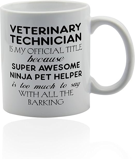 Amazon Com Veterinary Technician Vet Tech Mug For Coffee Or Tea 11 Oz Funny Gag Joke Gift Cup Thank You Appreciation Gifts Kitchen Dining