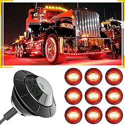 BJZ 3/4'' LED Trailer Marker Clearance Lights Red
