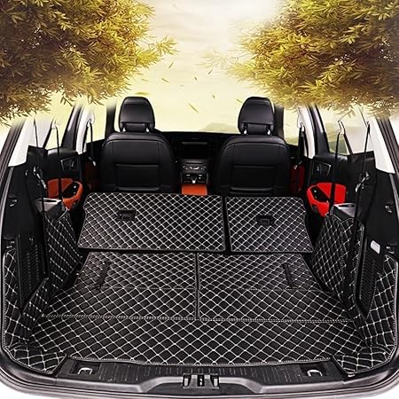 FFZ Parts Kofferraummatte Kofferraumwanne Kofferraumdecke Kofferaumschutzmatte Schutzmatte XPE Leder Für Golf 7 GTI GTD R GTE