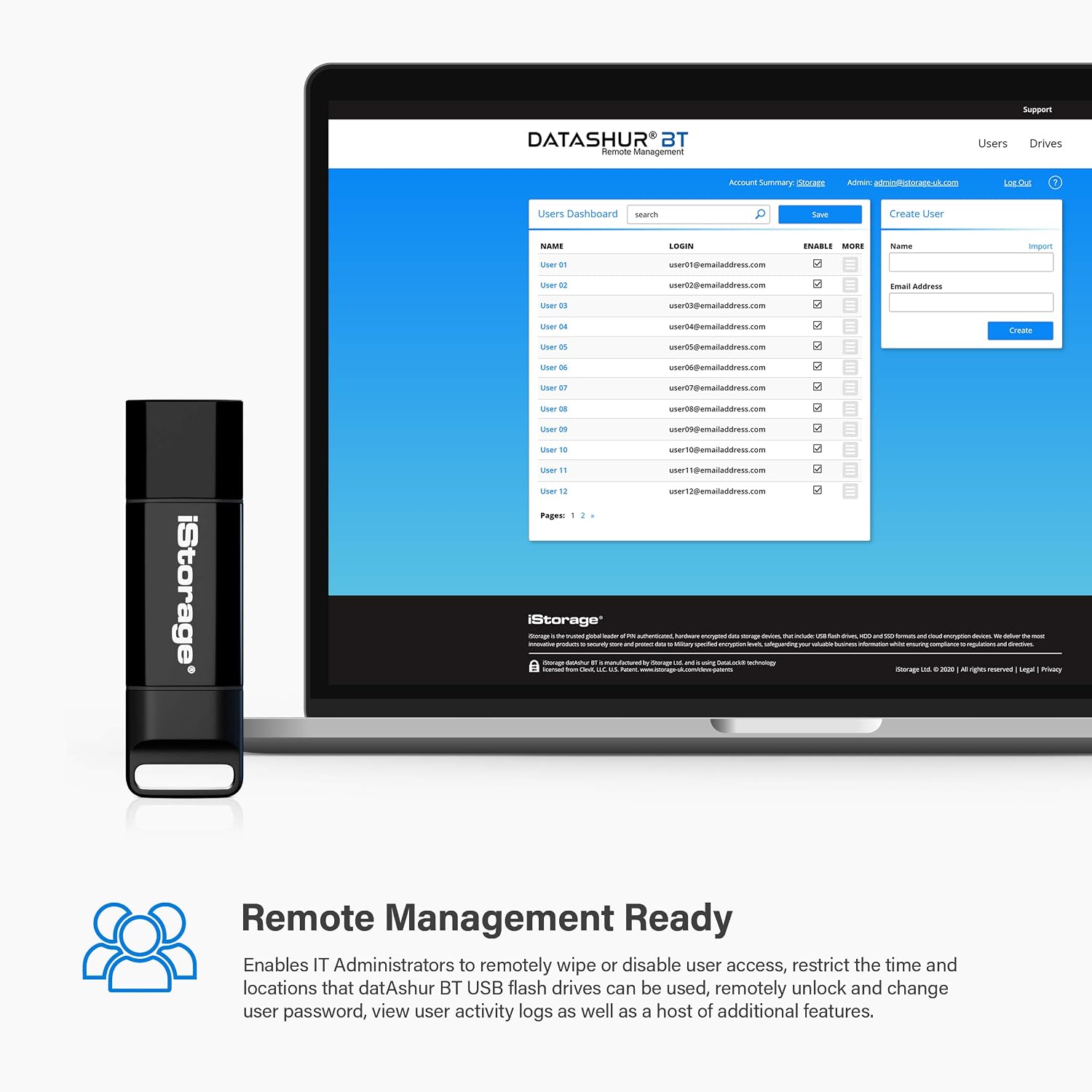 iStorage datAshur BT 32 GB, Black - Image 5