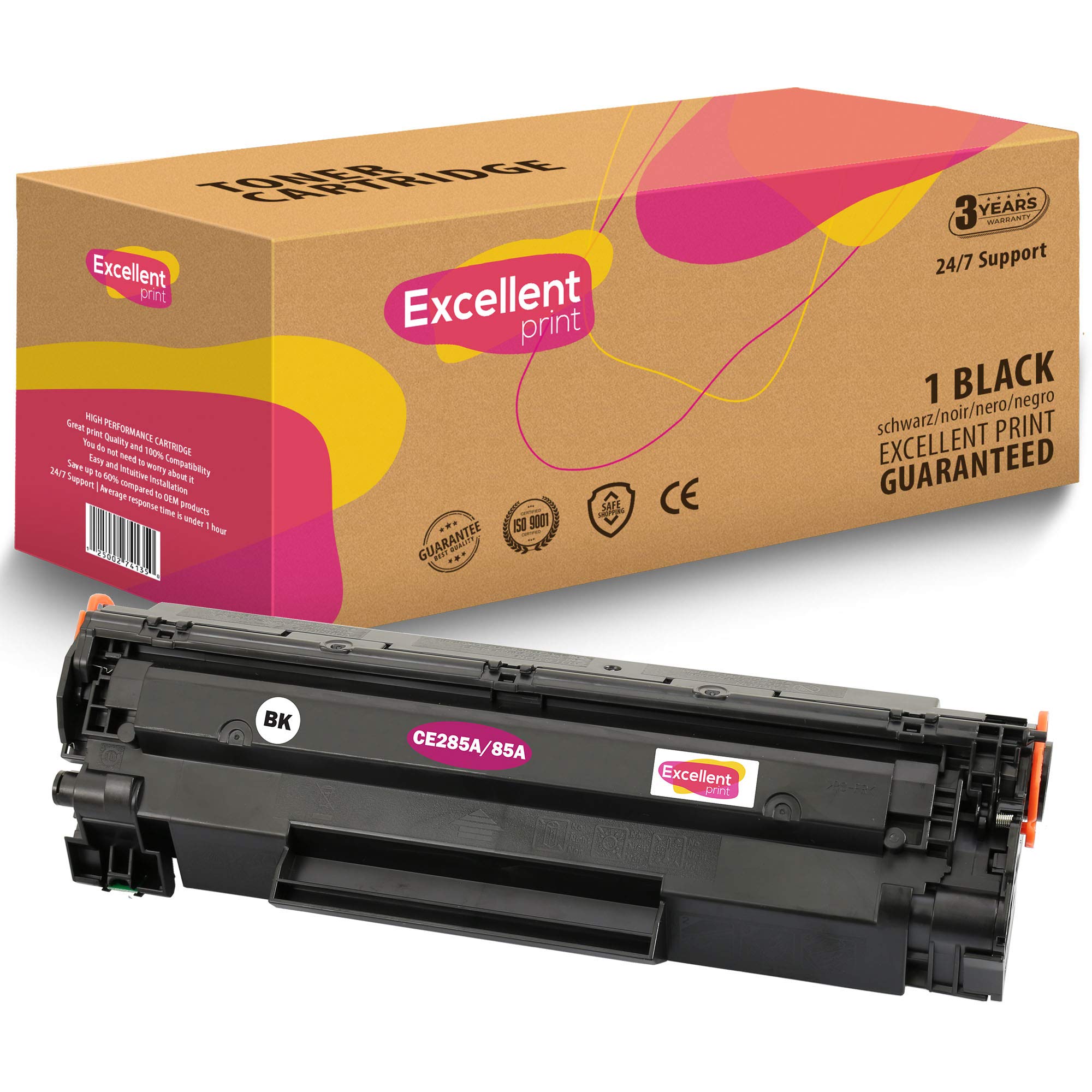 Excellent Print CE285A 85A Compatible Toner cartridge for HP Laserjet Pro M1212 M1210 P1102 P1100