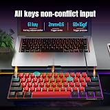 Snpurdiri 60% Mechanical Gaming Keyboard Red Switches USB-C UK Layout US view 6