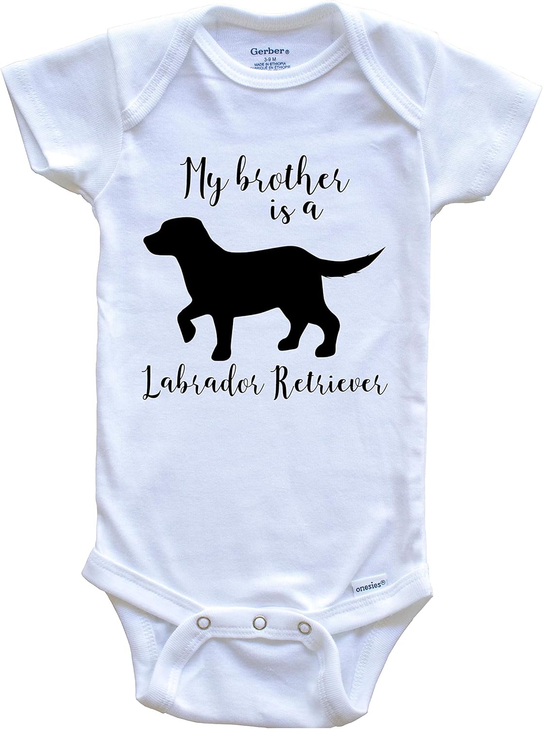 My Brother is A Labrador Retriever Cute Dog Baby Onesie