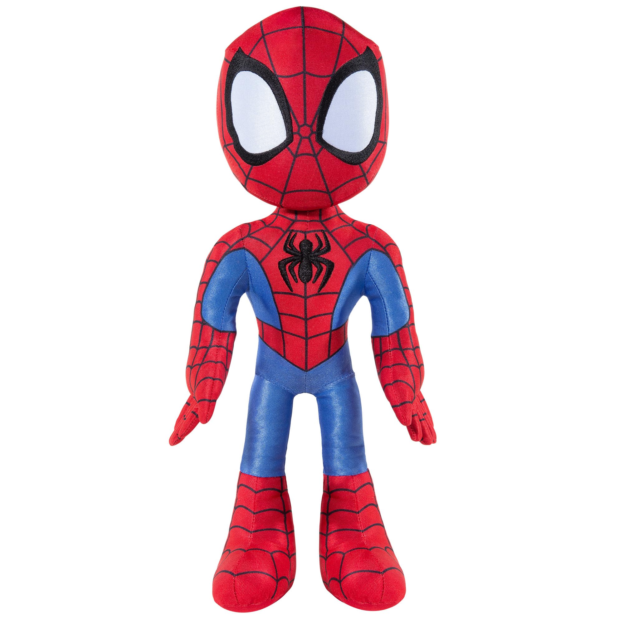 Marvels Spidey and his Amazing Friends - My Friend Spidey 16” Plush with Sounds-Toys for Kids Ages 3 and Up-Featuring Your Friendly Neighborhood Spider-Man, Red