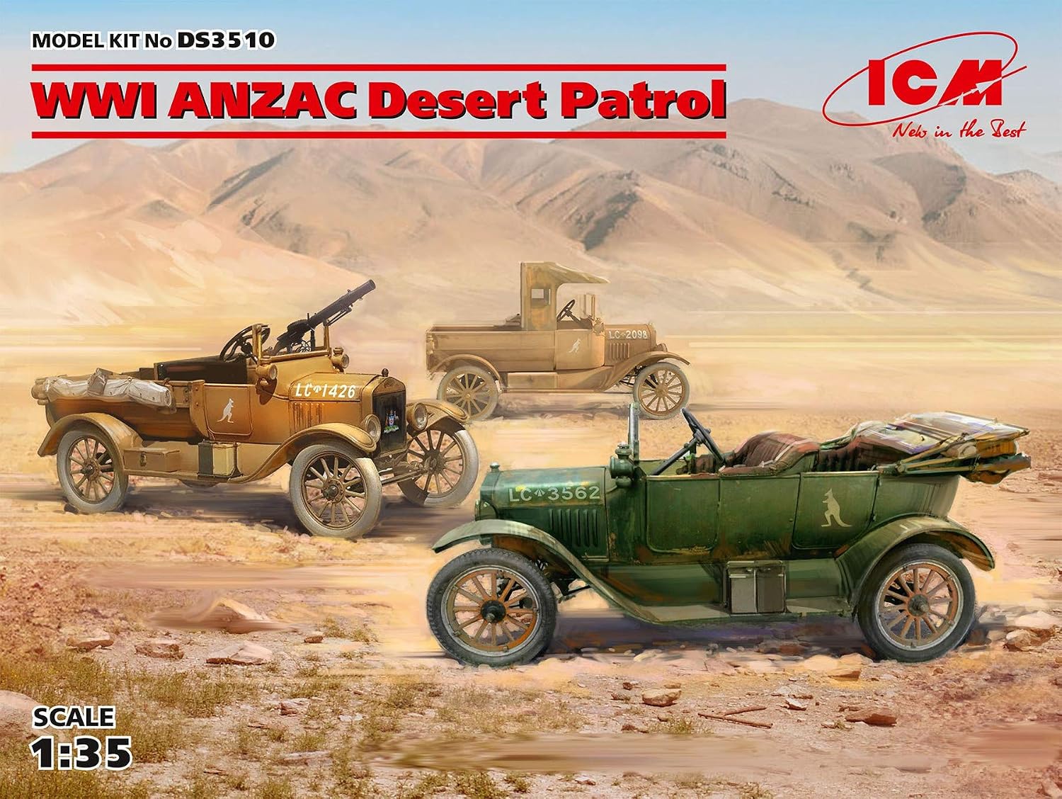 ICM Diorama 1:35 -WWI ANZAC Desert Patrol, 1:35 scale