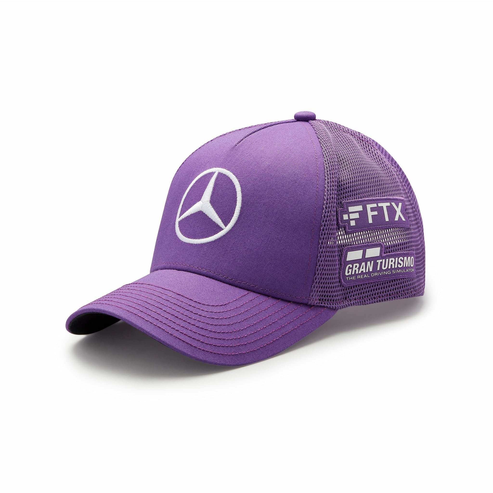 Mercedes AMG Petronas Formula One Team - Official Formula 1 Merchandise - Lewis Hamilton 2022 Team Trucker Cap - Purple - One Size