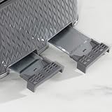 Daewoo Argyle 4-Slice Toaster Defrost Reheat Browning Control Grey view 3