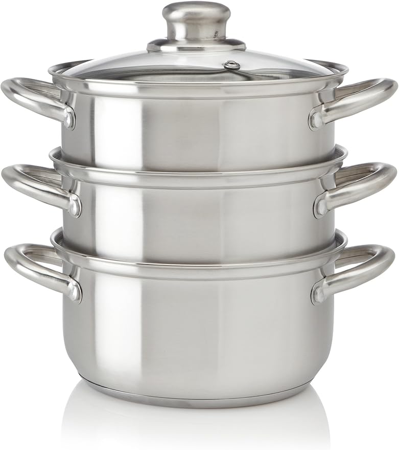 Fagor StainlessSteel 2Quart Double Boiler with Steamer Insert Amazon