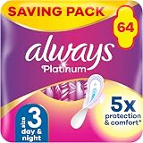 Always Platinum Night Wings 16 Pads x 4 Size 3 Long Pad with Wings
