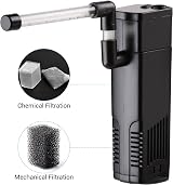NICREW Internal Aquarium Filter 20-40L Small Tank Black view 7