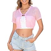Durio Womens Cardigan Short Sleeve Tie Front Tops Lightweight Shrugs Cropped Crochet Sweater Summer Cardigans for Women 2025