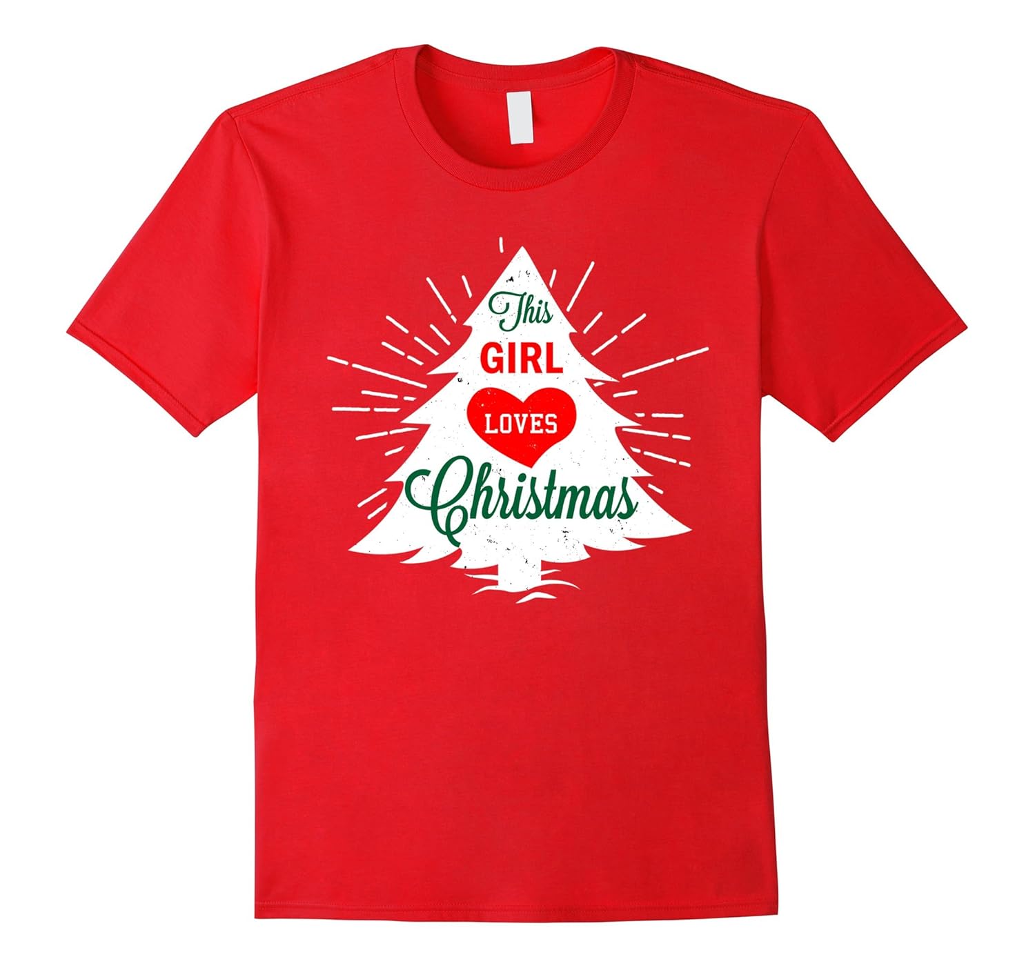 This Girl Loves Christmas T Shirt - Funny Xmas Shirt-Rose