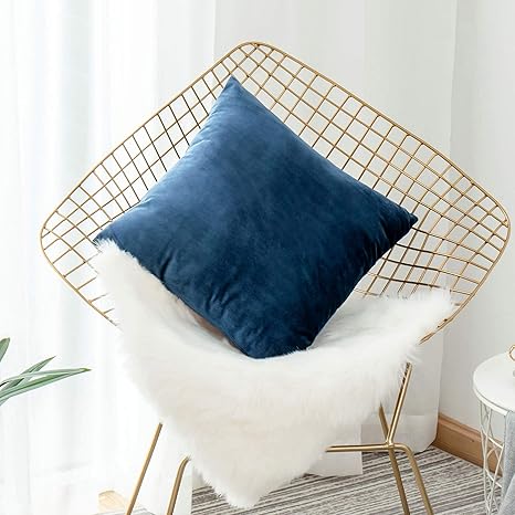 Buy Home Brilliant Velvet Euro Sham Large Throw Pillows Cushion