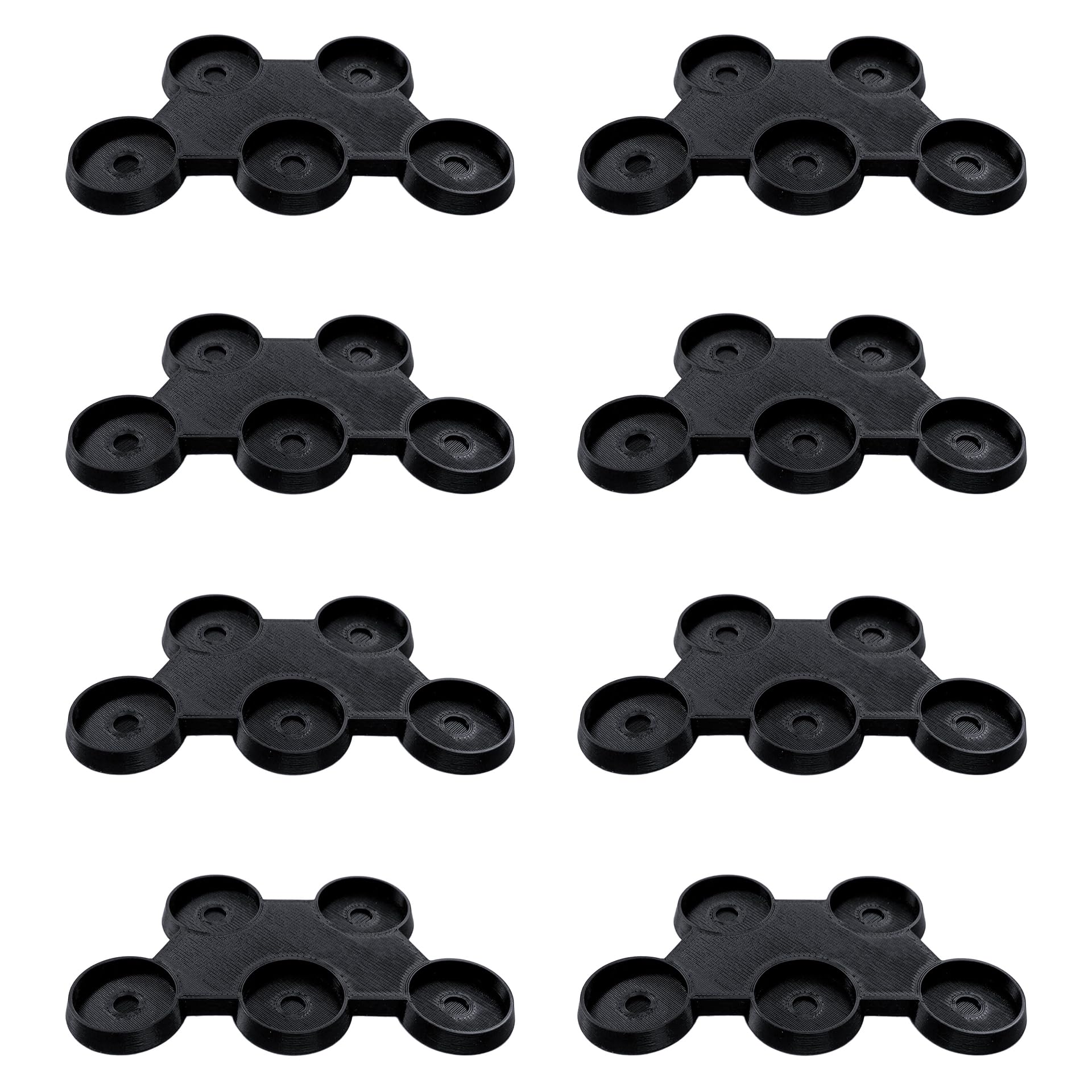 EnderToys 25mm 5-Man Move Trays (x8), Bits and Accessories for Tabletop Wargame Miniatures, 3D Printed and Paintable