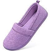 HomeTop Women's Comfy Loafer Slippers Lightweight Memory Foam Non-slip Indoor House Shoes