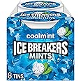 ICE BREAKERS Coolmint Flavored Sugar Free Mints Pucks, 1.5 oz (8 Count)