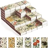 60PCS Blank Matches Containers 2.24 x 1.42 x 0.59 inches Vintage | Storage Match Boxes, DIY Match Holder with Double-Sided Stickers, for Wedding Bridal Baby Shower Party Favor(No Matches)