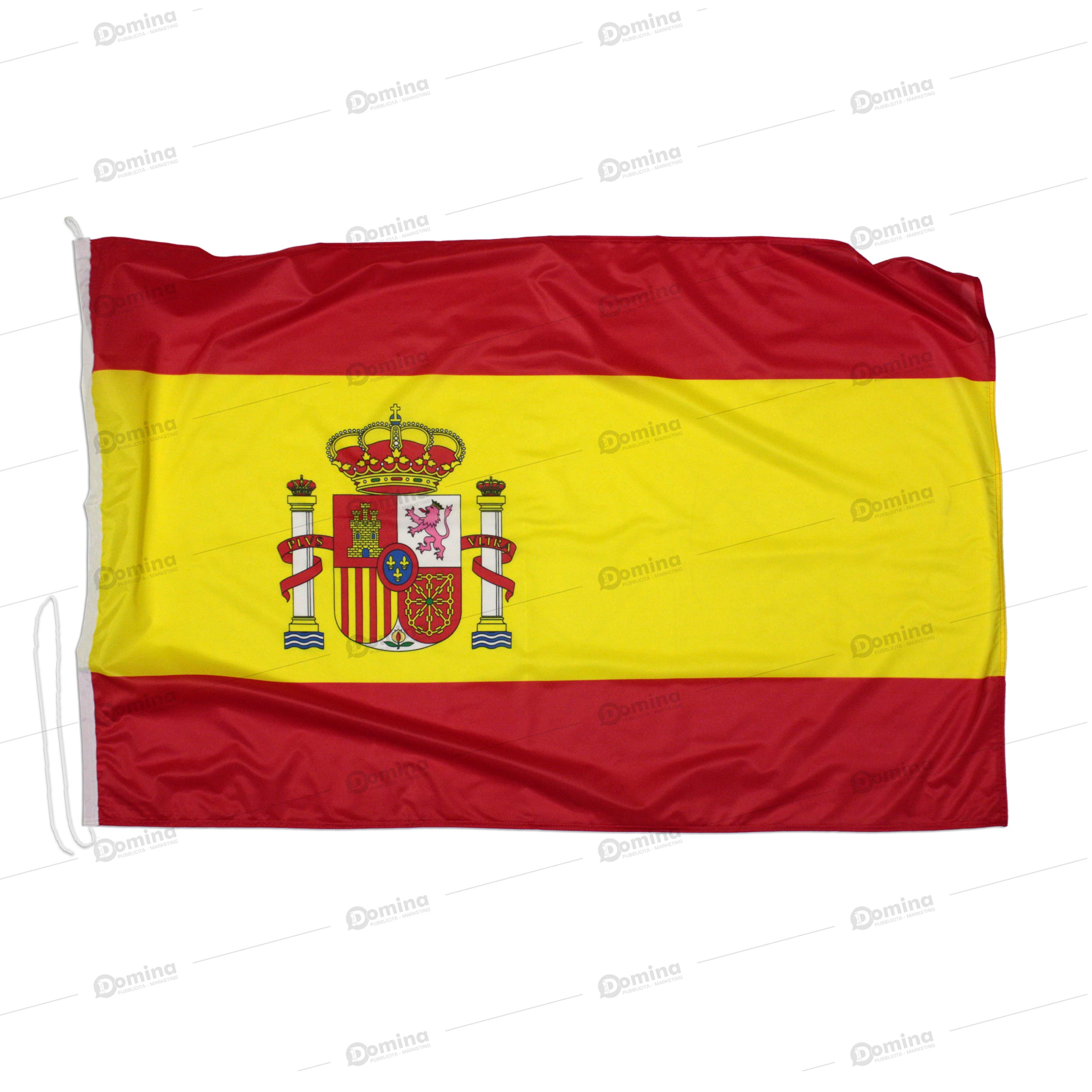 Spain Flag 100 x 70 cm Nautical Windproof Fabric 115 g/m², Spanish Flag 100 x 70 cm Professional Washable, Spanish Flag 100 x 70 cm with Cord, Double Stitched Perimeter and Reinforcement Tape